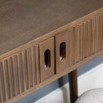 Chaplin 2 Door Brown Writing Desk - Image 7