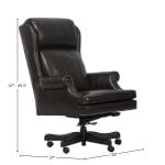 Dc#105-Pbr - Desk Chair Leather Desk Chair - Image 4