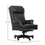 Dc#105-Pgr - Desk Chair Leather Desk Chair - Image 4