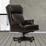 Dc#105-Pbr - Desk Chair Leather Desk Chair - Image 2