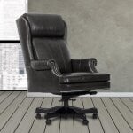 Dc#105-Pgr - Desk Chair Leather Desk Chair - Image 2