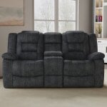Bolton - Misty Storm Manual Glider Console Loveseat - Image 2