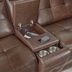 Canterbury - Acorn Power Zero Gravity Console Loveseat - Image 6