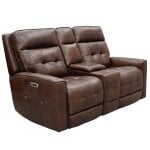 Canterbury - Acorn Power Zero Gravity Console Loveseat