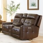 Canterbury - Acorn Power Zero Gravity Console Loveseat - Image 2