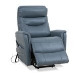 Gemini - Soft Azure Power Lift Recliner With Articulating Headrest - Image 4