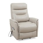 Gemini - Soft Ivory Power Lift Recliner With Articulating Headrest