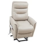 Gemini - Soft Ivory Power Lift Recliner With Articulating Headrest - Image 5