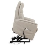 Gemini - Soft Ivory Power Lift Recliner With Articulating Headrest - Image 8