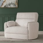 Radius - Mega Ivory Xl Power Glider Recliner - Image 2