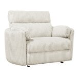 Radius - Mega Ivory Xl Power Glider Recliner