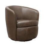 Barolo - Vintage Brown Swivel Club Chair