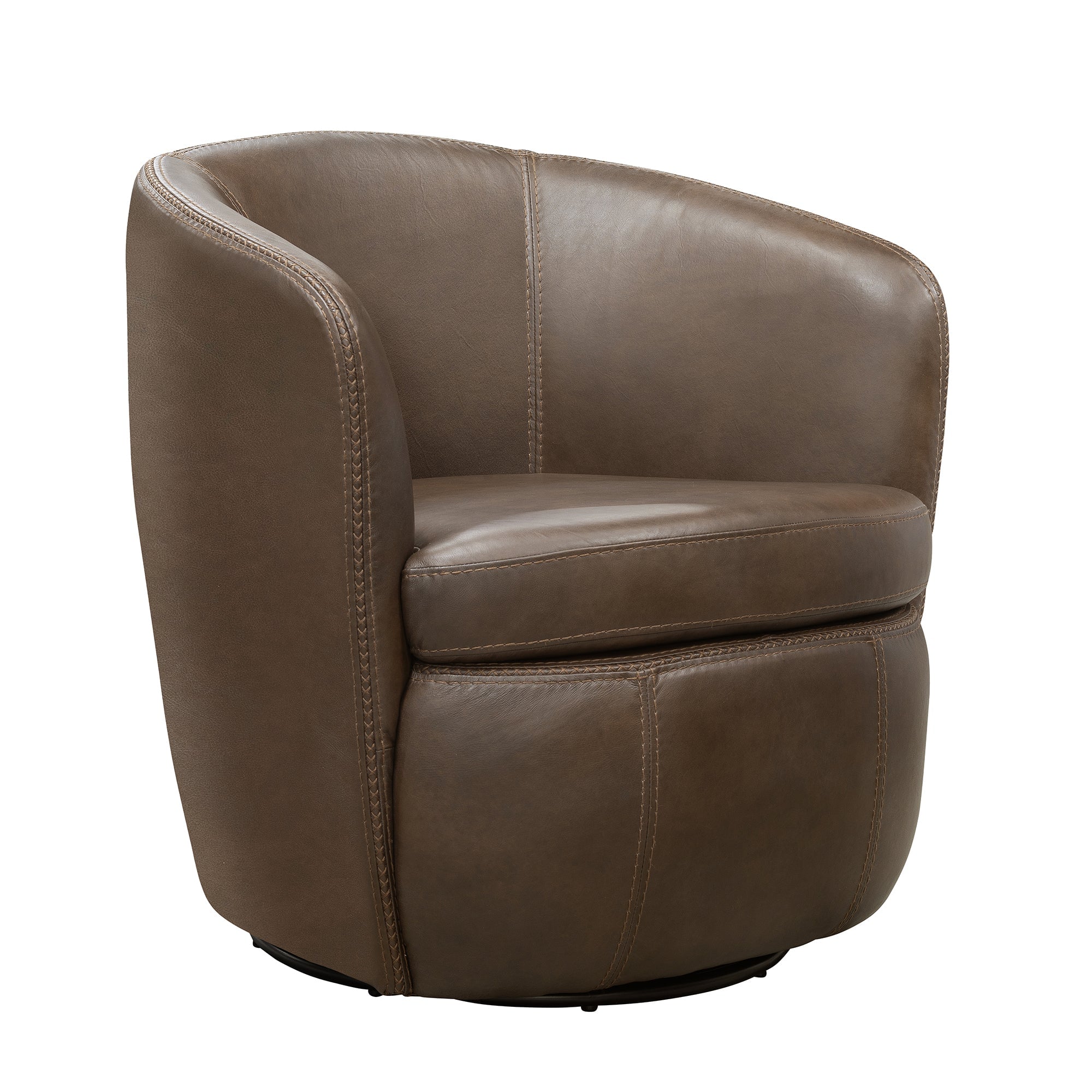 SBAR_912S-VGBR_angle_silo_2048x Barolo - Vintage Brown Swivel Club Chair - Image 1