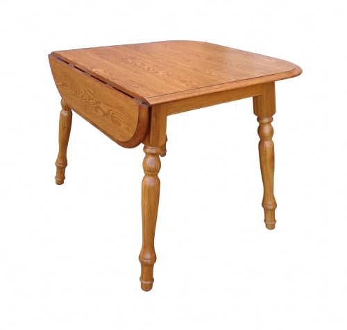 6045-Laminated Drop Leaf Dining Leg Table w/ 2-9" Drop Leaves