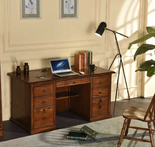 8962-60" Flat Top Non-Computer Desk w/ USB Power Outlet