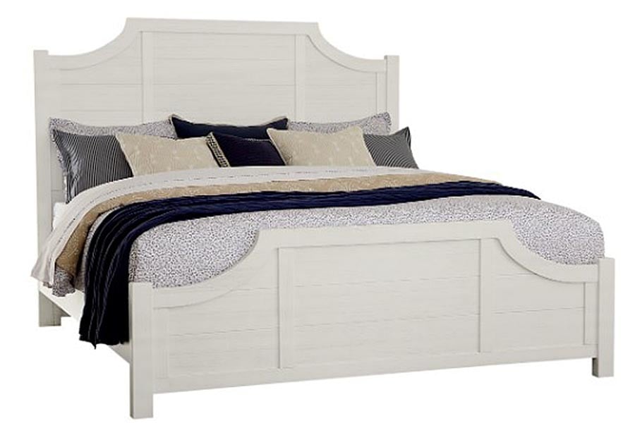 284919 Vaughan-Bassett Maple Road Queen Scalloped Bed