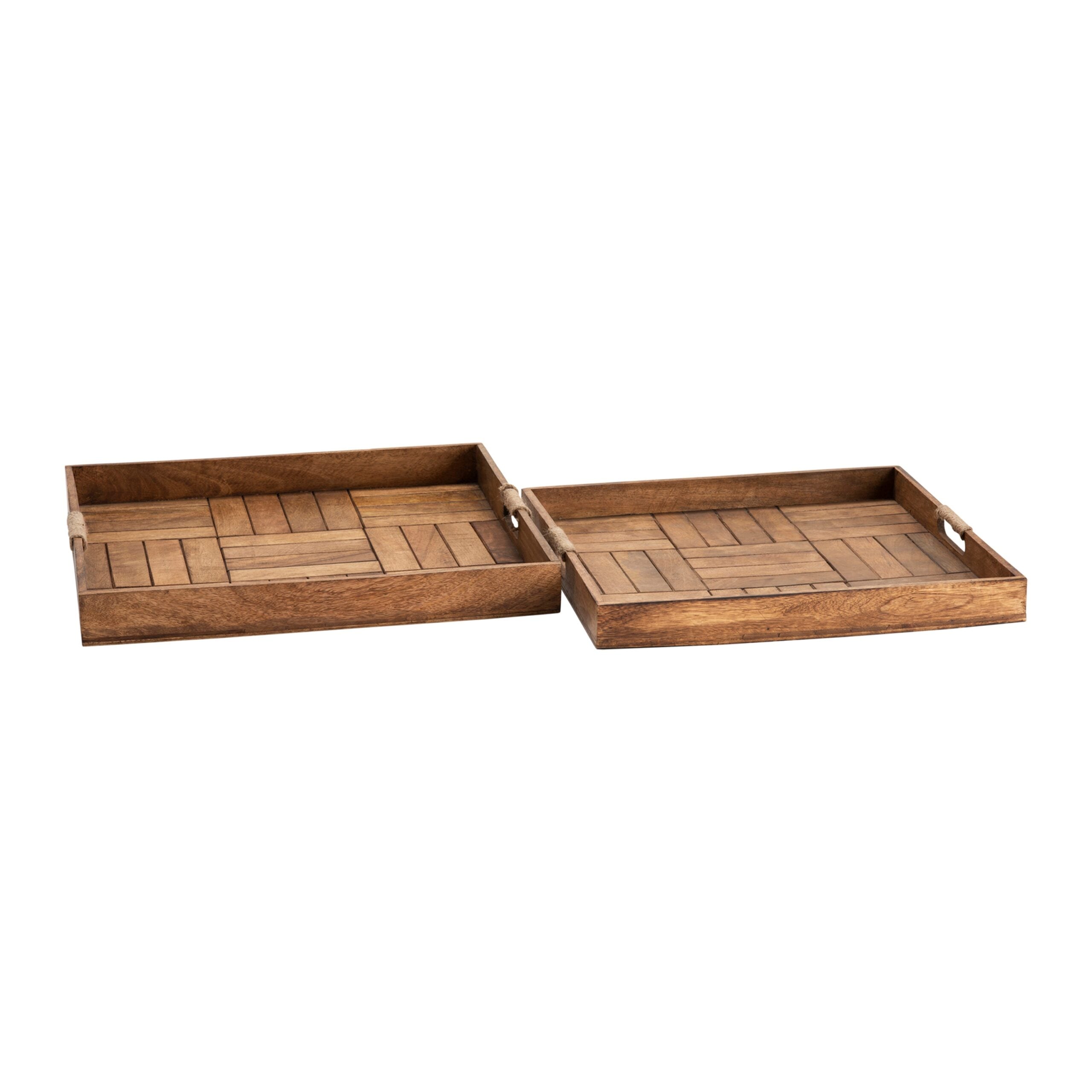 708da90260cc9f633e5ecaf4f63b4b4c Miller Parquetry Serving Trays with Juste Handles - Image 1